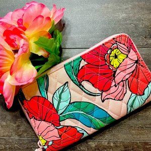 VERA BRADLEY Vintage Floral Accordion Wallet NWOT